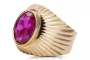 Ring Vintage craft Amethyst Original Vintage 14K Rose Gold vrc127r